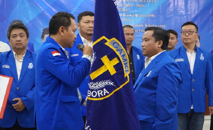 Steven Jansen Sinaga resmi pimpin DPC GAMKI Tangsel 2025–2028. GAMKI siap bersinergi dalam pembangunan dan pemberdayaan masyarakat. (Foto: Istimewa)