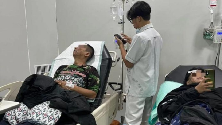 Dua warga menjadi korban penyiraman air keras di Pamulang. Polres Tangsel menyelidiki identitas dan motif pelaku. (Foto: Instagram @TangselBersatu)
