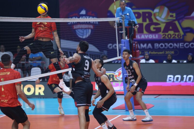 LavAni Livin' Transmedia memastikan juara putaran kedua Proliga 2026 usai menang 3-0 atas Surabaya Samator di Bojonegoro. (Foto : Istimewa)