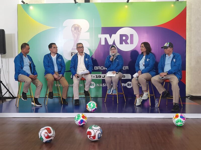 TVRI menghadirkan laga persahabatan internasional dan kampanye “Bola Gembira” untuk menyambut Piala Dunia 2026. (Foto: Robby Kurniawan/Aktual Tangerang)
