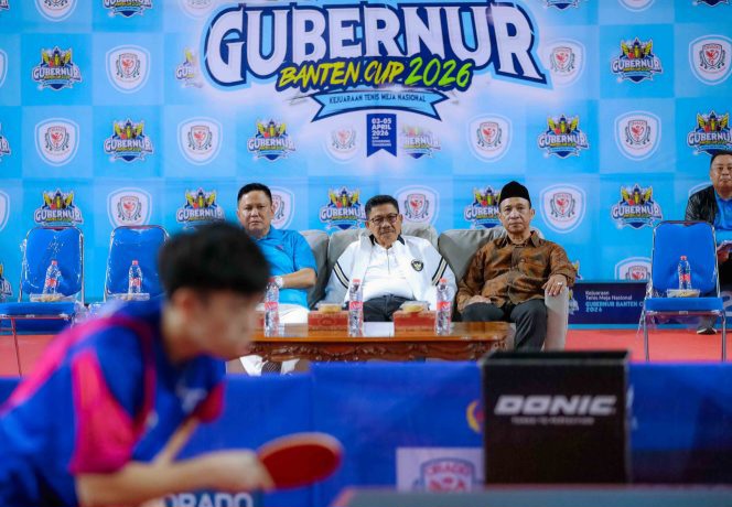 Wali Kota Tangerang Sachrudin menutup Kejuaraan Tenis Meja Banten Cup 2026 dan menegaskan kesiapan kota sebagai destinasi sport tourism. (Foto: Istimewa)