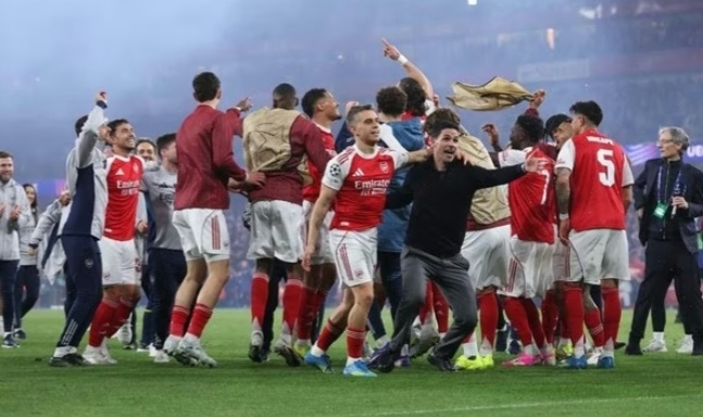 Arsenal memastikan gelar Liga Inggris 2026 setelah Manchester City ditahan imbang Bournemouth dengan skor 1-1. (Foto: Getty Images)
