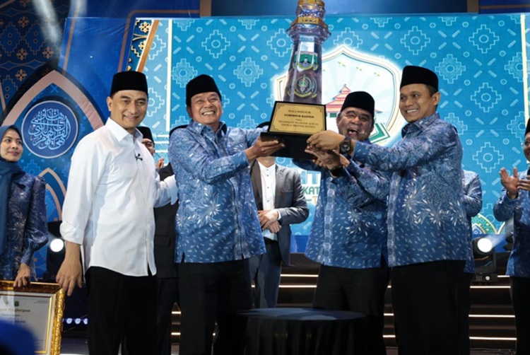 Kabupaten Tangerang kembali menjadi juara umum MTQ XXIII Provinsi Banten untuk kelima kalinya berturut-turut dengan raihan nilai tertinggi 750. (Foto: Dok Pemkab Tangerang)
