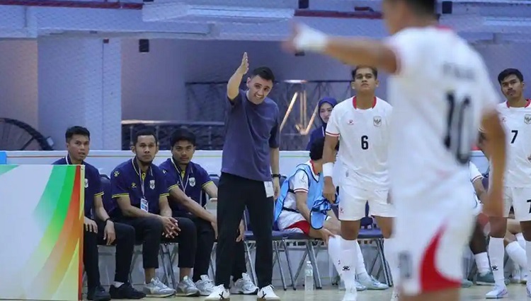 Timnas Futsal Indonesia kalah dari Brasil dan Cape Verde di Copa das Nacoes 2026. Hector Souto menilai performa tim tetap menunjukkan perkembangan. (FOTO: Dok FFI)
